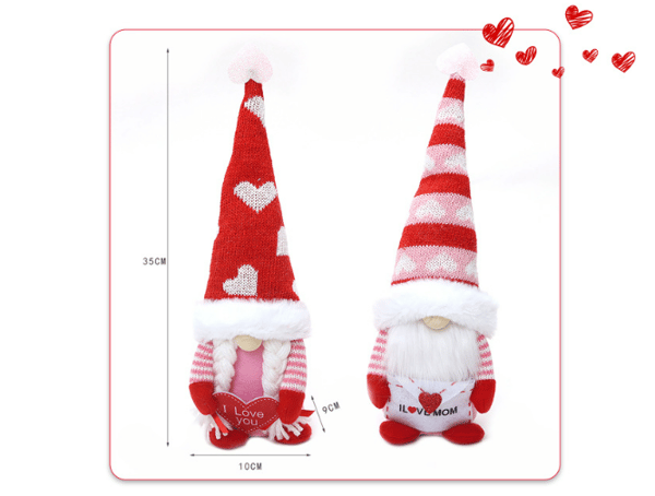 Jul Tomte Stående Ansiktslös Docka Julklapp Dekoration av