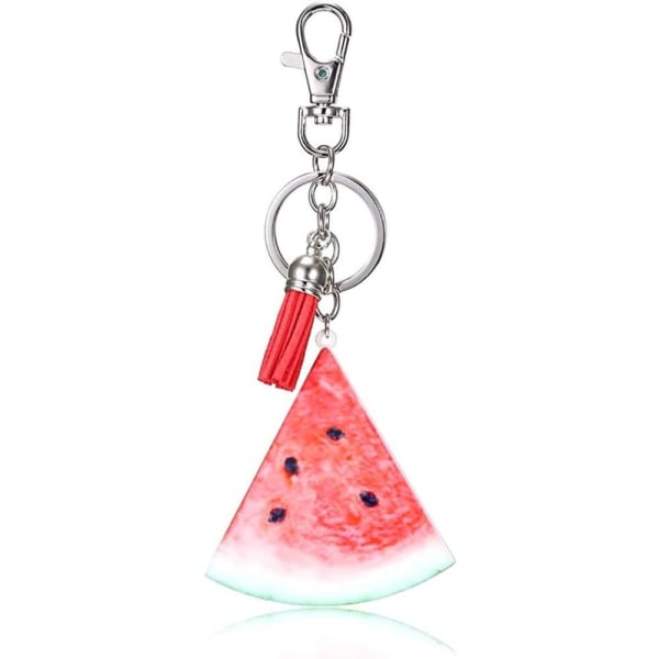 Vandmelon Nøglering Frugt Charm Stil Nøglering Rygsæk Bil