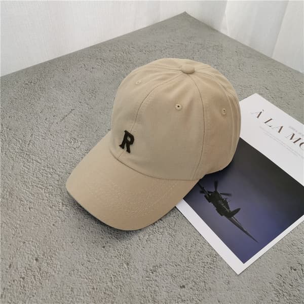 Broderte baseballcaps for kvinner i børstet bomull, unisex-passform, justerbar