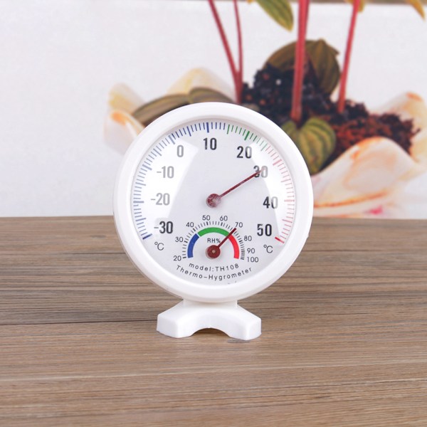 Modern Mini-termometer för inomhusbruk, Elegant Analog Hygrometer: Exakt dubbelmätningsverktyg för hem, skolor, hotell, fabriker, förråd,