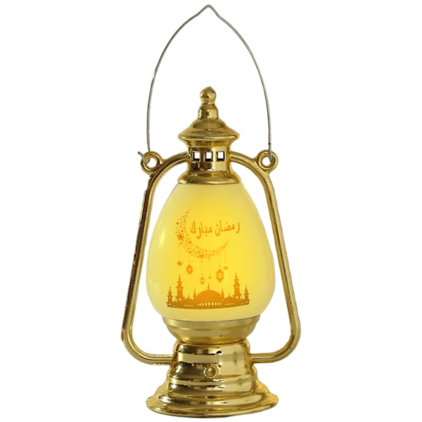 Ramadan-lampa Eid elektroniskt ljus Ljusstake Vindlampa för hemfestdekoration