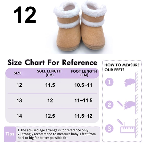 Toddler Boots Premium Soft Anti-Slip Sole Warm Winter Boots