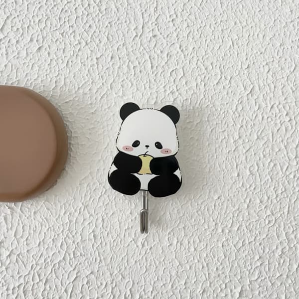 4 kpl Panda Seinäkoukku Pyyhepidike Kylpyhuone Ruostumaton Teräs Se