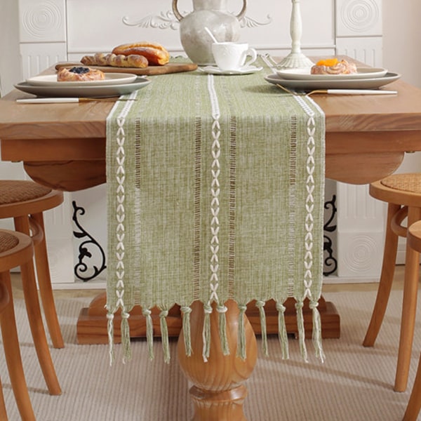 13 x 72 \"Lang bondehusbordløper i boho-stil, håndlaget