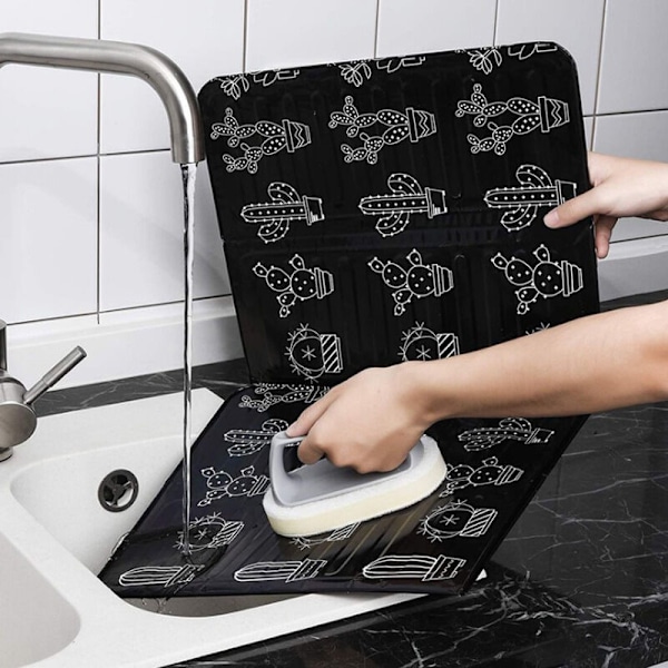 Stänkskydd i aluminiumfolie med non-stick, vindtätt skydd för närliggande plastbehållare, hopfällbar design för enkel förvaring, lämplig för flera användningsområden