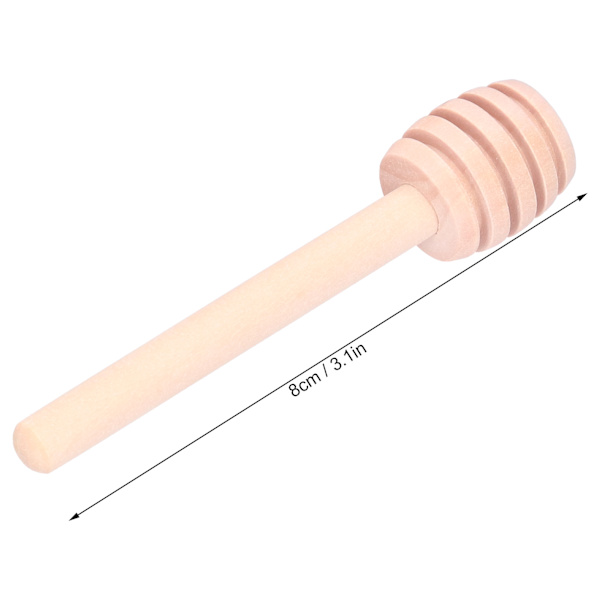 100 st trä honungsdipper honungsrörningsstavar för bröllopsfest kök restaurang 8 cm