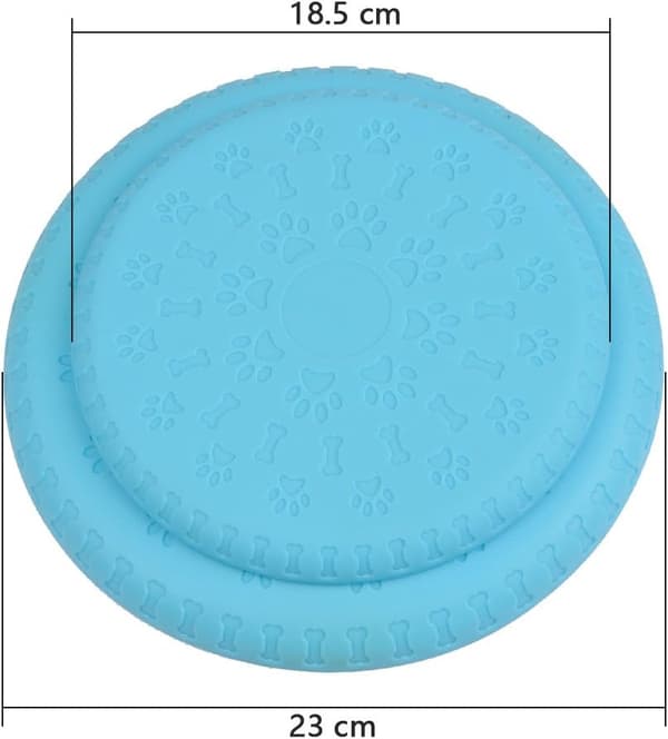 2 Stykker Hundefrisbees Bløde og Naturlige Flyvende Diske Bide- og Tr