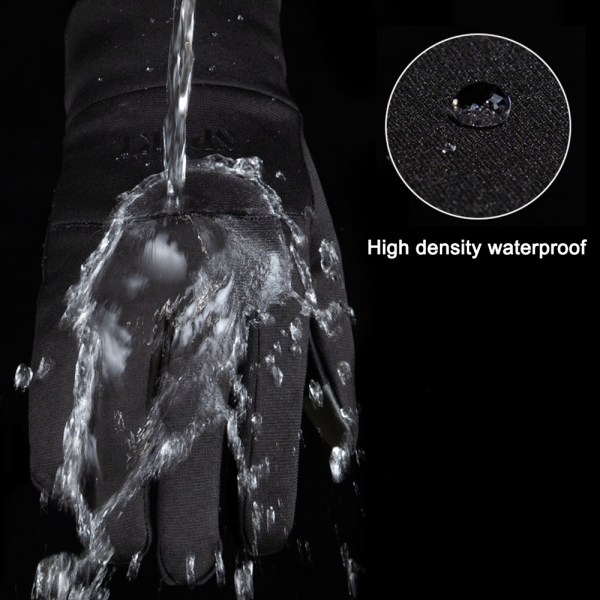 Sport fleece stretch varma handskar män och kvinnor vinter löpning f