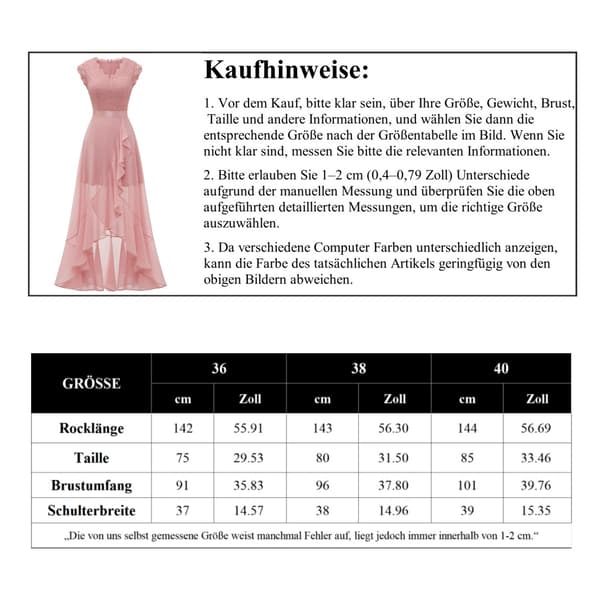 Elegant V-hals cocktailkjole brudepikekjole for kvinner