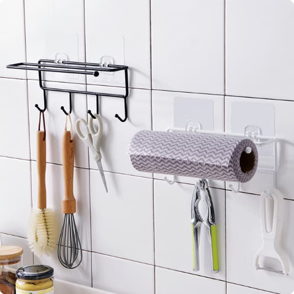 Svampställ med sugproppar Svart 22*9,5*8,3cm