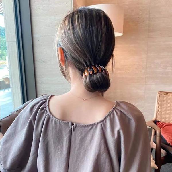 Hästsvans hårnål Curling Iro, Fågelboet Curler Bud Ball Hårring Expanderbar hästsvanshållare Styling Tool för kvinnor och flickor, Pony Tails Claw Hair