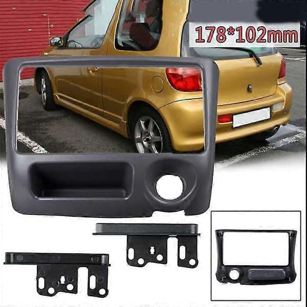 2 Din Bilradio Facia Til Yaris Vitz 1999-2005 Dvd Stereo Cd Panel Instrumentbræt Kit Trim Facia Frontplade C