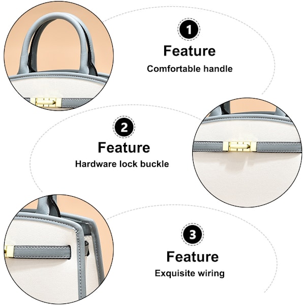 Håndtasker, håndtasker, lædertasker og punge lavet af kvinder, skuldertasker med store crossbody-tasker.