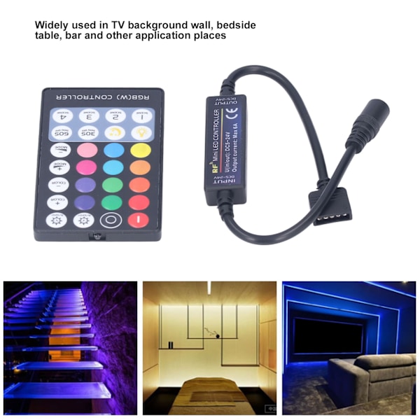 LED-styrenhet RF Mini RGBW LED USB Lampremsa Full Touch Fjärrkontroll Transmission Ultratunn Styrenhet
