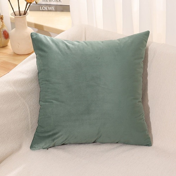 Putevar 50×50 cm Sett med 2 - Fløyelsputevar, Pustende Linputevar, Glidelås Putenvar
