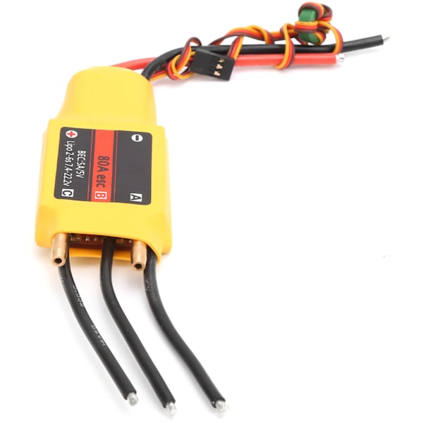 80A 2-vägs vattenkylning borstlös ESC elektronisk hastighetsregulator för RC-båtmodell