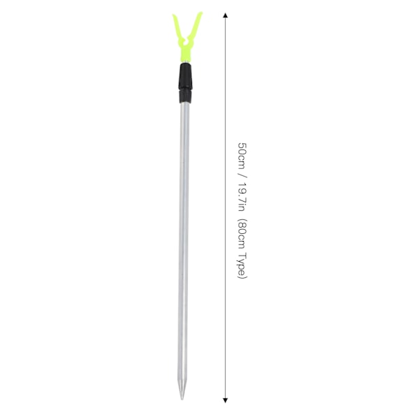 Fiskspöfäste Sträckbar Aluminium Bärbar Fiskspö Markstöd för Strandfiske 80CM