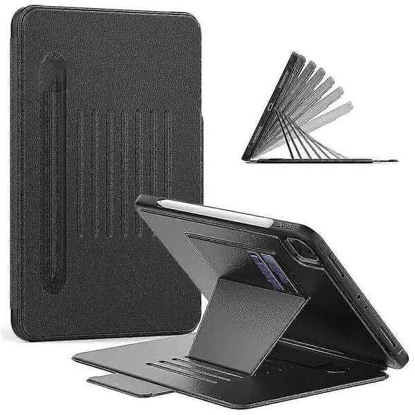 Tablet Cover til Ipad Pro 11 tommer Multifunktionelt Flip Top Tablet Cover med Pen Holder (2020) Sort