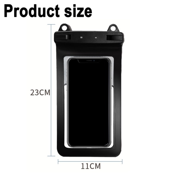 2PCS waterproof mobile phone bag with lanyard, suitable for screen less than 7.5 inches, compatible with iPhone 13/12/11 Samsung S22 S20