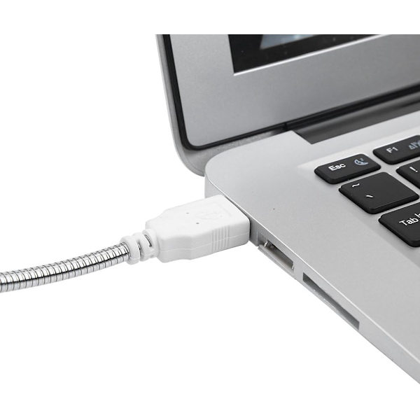 Computer USB-lys, 5V Mini Fleksibel Svanenhals USB-opladningslampe
