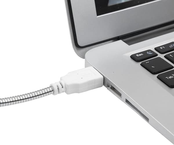 USB-lampa för dator, 5V Mini Flexibel Svanhals USB Laddningslampa