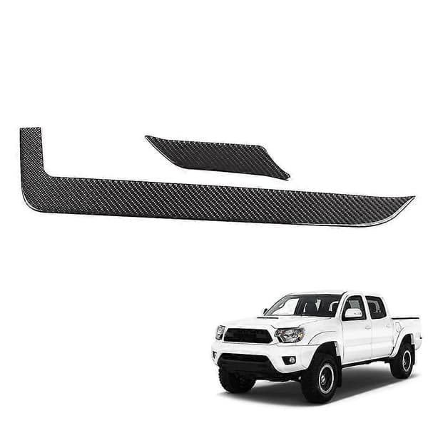 Bil Karbonfiber Senterkonsoll Side Girskift Panel Dekorativt Deksel Trim For Tacoma 2015-2020