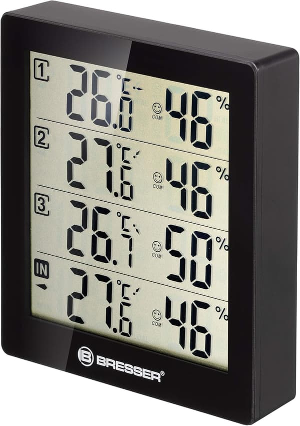 radiostation med ekstern termo-hygrometer sensor inkl.