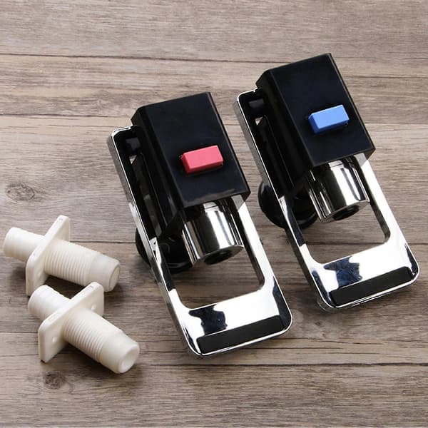 2-pack ersättningskran för vattendispenser med två vattenventiler, hållbar