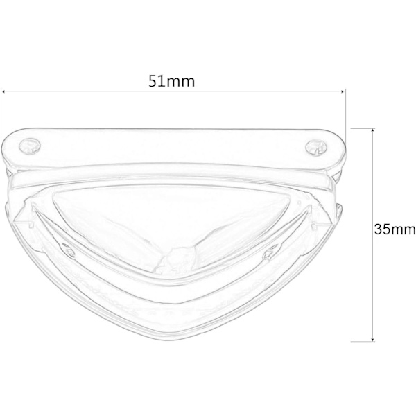 4-pack metallväsklås för läderväskor, DIY-hantverk, plånböcker, H