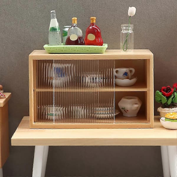 1/12 Display Kake Skap Mini Kit Brett For Bjd Dukke Møbler Tilbehør