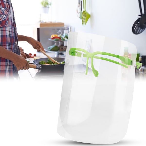 Ultraklara Skyddande Ansiktsskydd Rosa Glasögonbågar, Fullständigt Ansiktsskydd, Ergonomisk Design för Alla Inklusive Glasögonbärare
