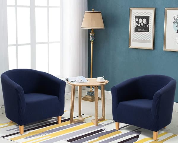 Treasure blue, jacquard sofabetræk, badekarstolbetræk, retracta