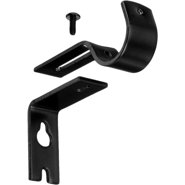AmazonBasics Justerbara Gardinstång Väggfäste Krokar, Set med 2