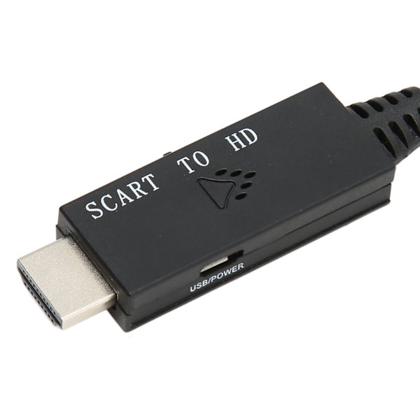 SCART - HD Multimedia Interface -muunnin HD 1080P SCART - HD Multimedia Interface -sovitinkaapeli äänelle ja videolle DC 5V