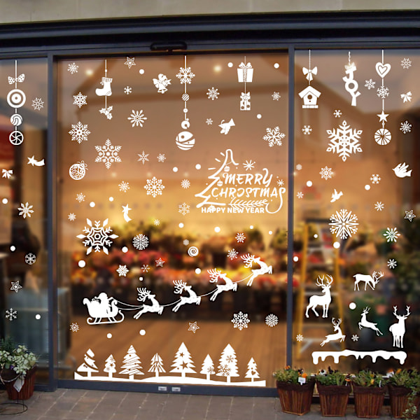 Perfekt julklappsidé för dekorationsälskare, enkel att installera och ta bort, återanvändbara juldekorationer, festlig atmosfärsskapare, dubbelsidig design