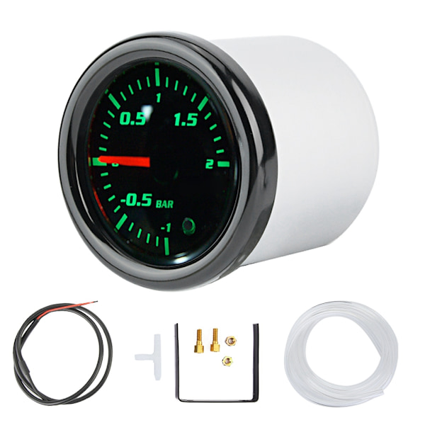 2\" 52mm Universal LED Display Motorsykkel Turbo Boost Måler med Sensor