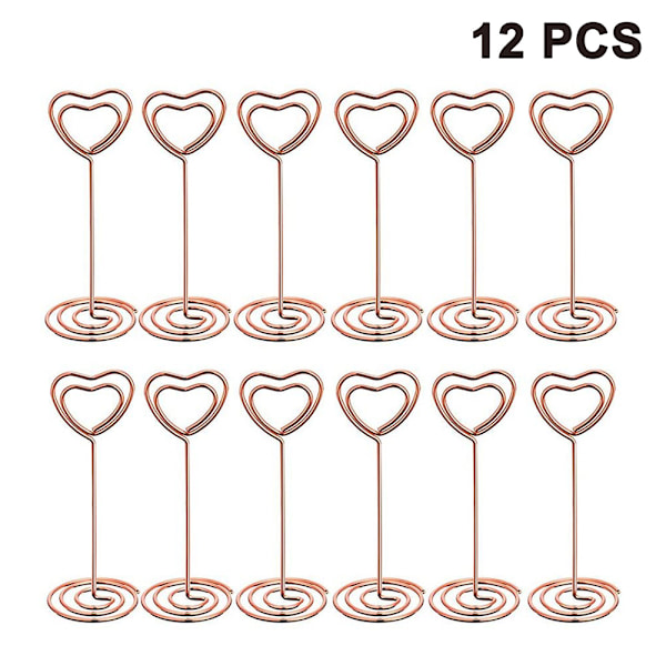 12 stk Høy Place Card Holder Bordnummerholder Bordkort Holder