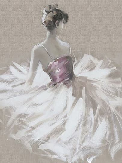 30x40cm 5D DIY Diamant Maleri Fuld, Balletdanseren#F, DIY Diam