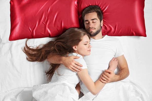 2-pack Satinkuddfodral för hår och hud, satinkuddfodral med kuvertstängning