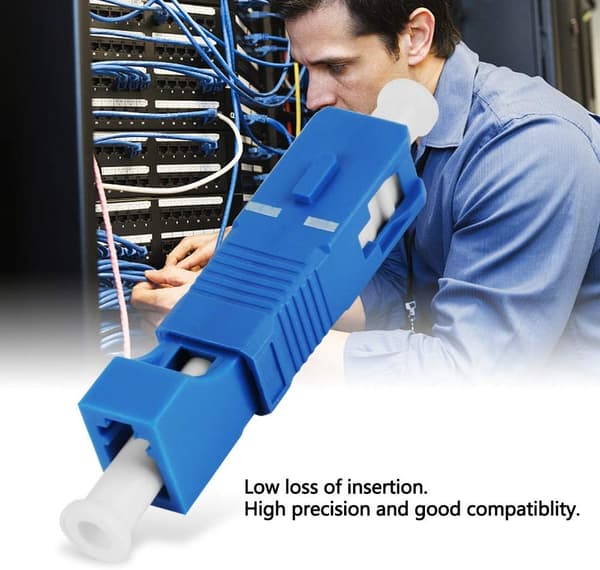 Fiberoptisk adapter, SC han til LC hun hybrid single mode fiber