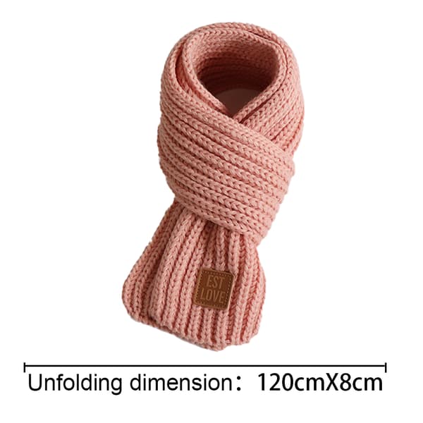Vinter baby hals skjerf høst vinter ullskjerf pink