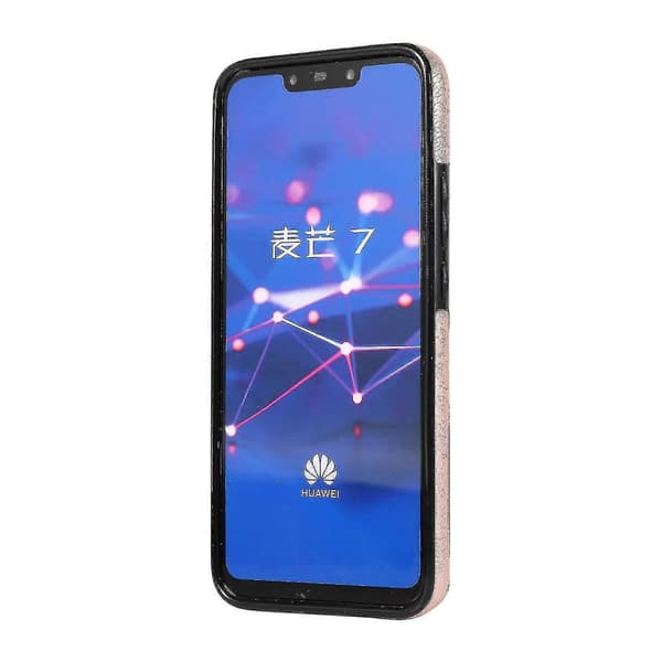 Handgjort PU-läderfodral för Huawei Mate 20 Lite med kortfack, plånboksfunktion, ställfunktion, fallskydd