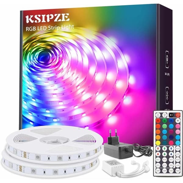 Fargeskiftende LED-striper, smart kontroll, energieffektiv, forbedre ethvert rom med levende belysning