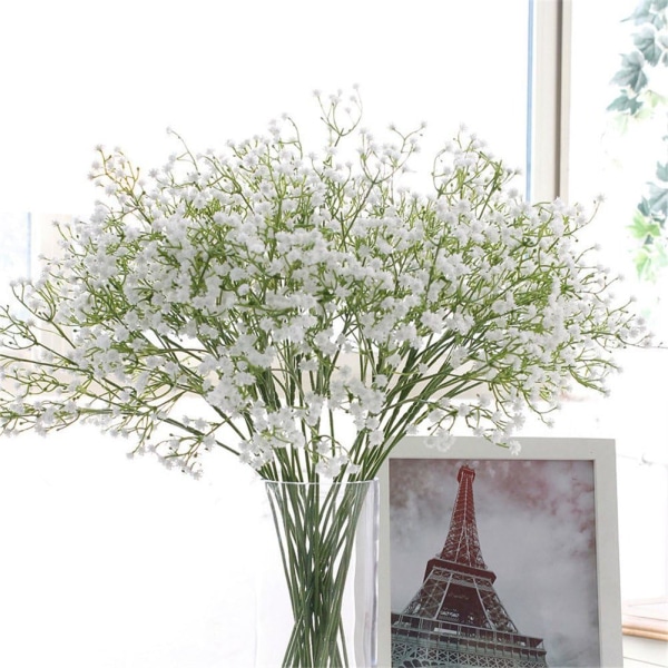 Konstgjorda blommor 9 st 21\" Gypsophila falska växter bröllop