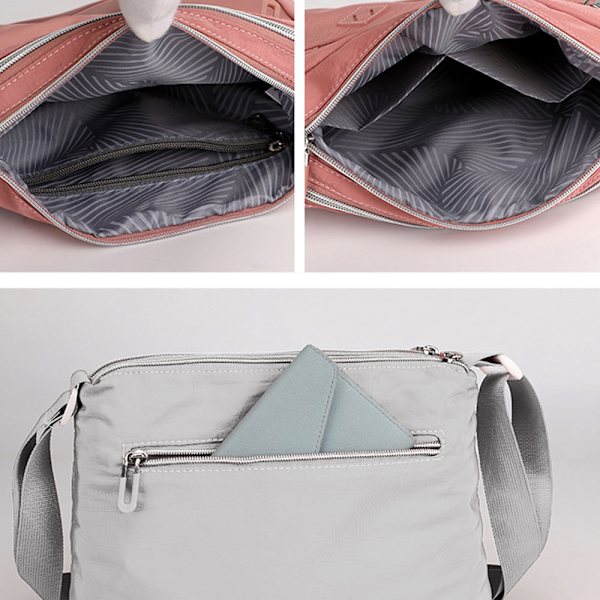 Multificka axelväska crossbody väska för kvinnor resehandväska