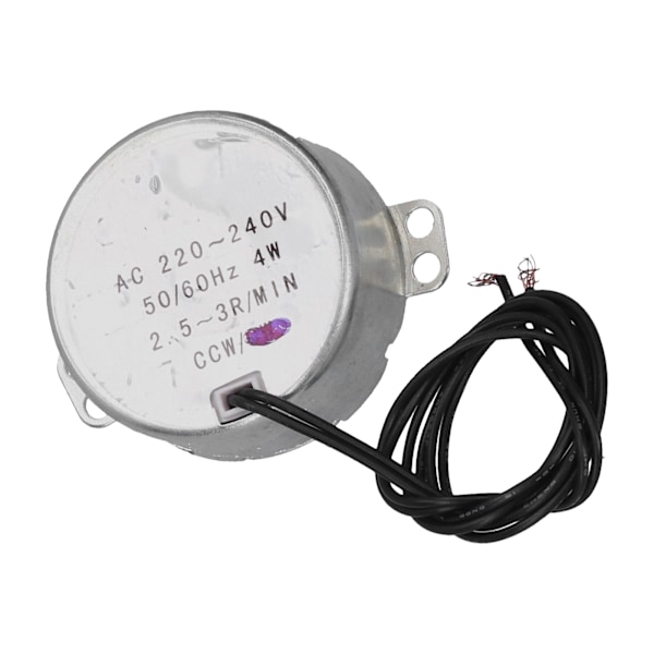 2 kpl Mikro Moottori Suuntaus CCW Synkroninen Sähkökoneen Osia AC220‑240V 2.5‑3RPM 4W