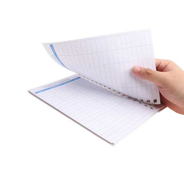 Stilren Blå Färgstänk Budget Journal - Budgetbok Spårar Pengar, Utgifter, Insättningar Och Saldon för Att Hantera Dina Pengar Effektivt, Lämplig för