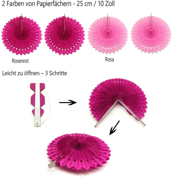 Papirfane Blomstersett