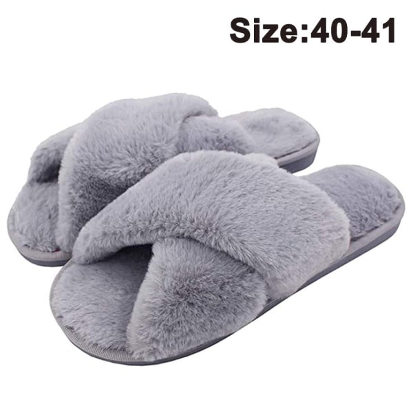 Slippers for Women, Open Toe Fuzzy Fluffy House Slippers Cozy Me