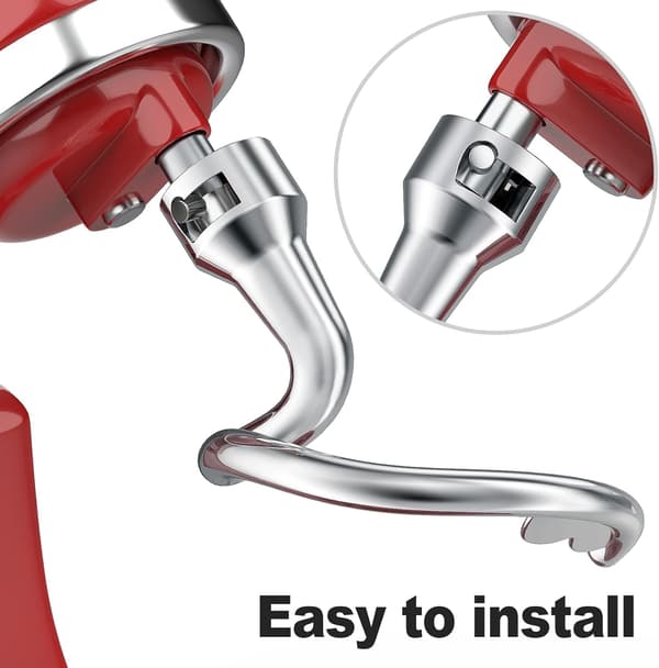 Dejkrog til Kitchenaid pastatilbehør, rustfrit stål